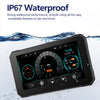 LBC Moto M3 Elite 6.25 inch motorcycle navigation system with Apple CarPlay Android Auto dual camera DVR TPMS GPS magnetic mount waterproof