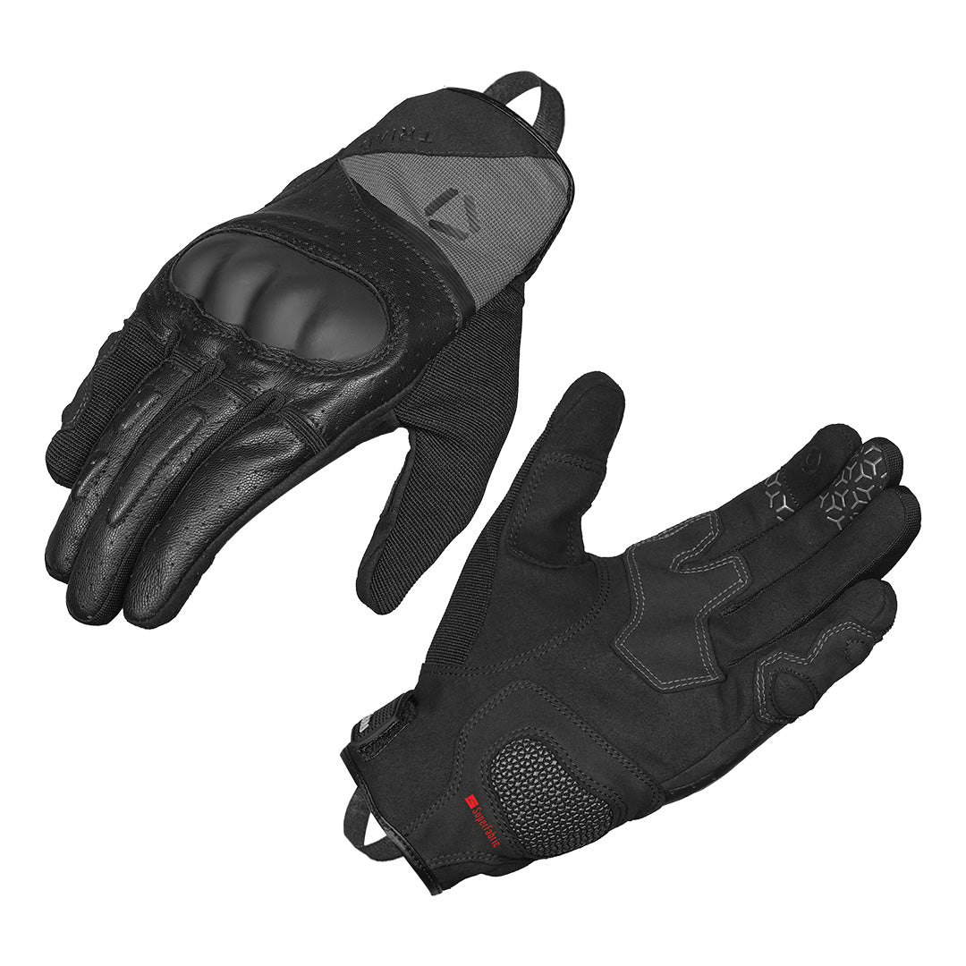 KORDA Adventure motorcycle riding gloves with D3O protection and SuperFabric palm slider