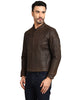 Royal Enfield Classic Leather Class AA Riding Jacket in Brown