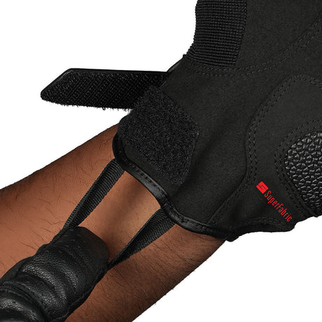 KORDA Adventure motorcycle riding gloves with D3O protection and SuperFabric palm slider