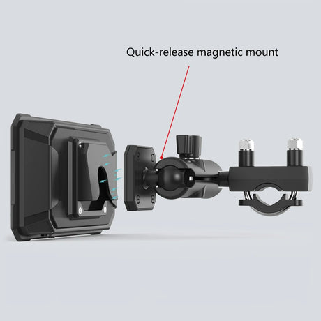 LBC Moto M3 Elite 6.25 inch motorcycle navigation system with Apple CarPlay Android Auto dual camera DVR TPMS GPS magnetic mount waterproof