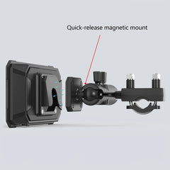 LBC Moto M3 Elite 6.25 inch motorcycle navigation system with Apple CarPlay Android Auto dual camera DVR TPMS GPS magnetic mount waterproof
