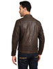 Royal Enfield Classic Leather Class AA Riding Jacket in Brown