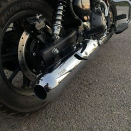 Rhino Racing Steel Pro SM-V3 full stainless steel OEM-type exhaust for Royal Enfield Super Meteor 650