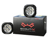 Maddog Scout-X Auxiliary LED Lights 4800 Lumens for Motorcycle with 200m Beam and IP67 Waterproof Design
