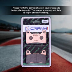 CRANK1 CB093 Sintered Front Brake Pads for Honda CBR600RR 2007-2019 Supersport Motorcycle