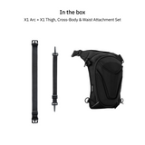 Vantora ARC Thigh Bag 5L | Hard-Shell Water-Resistant Motorcycle Leg Bag