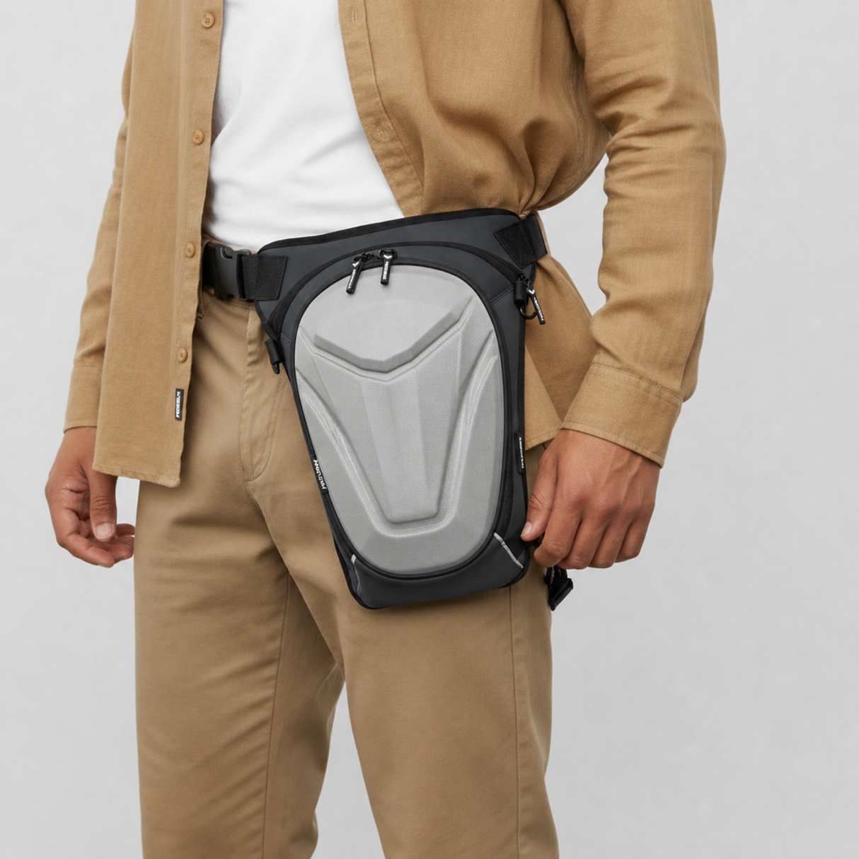 Vantora ARC Thigh Bag 5L | Hard-Shell Water-Resistant Motorcycle Leg Bag