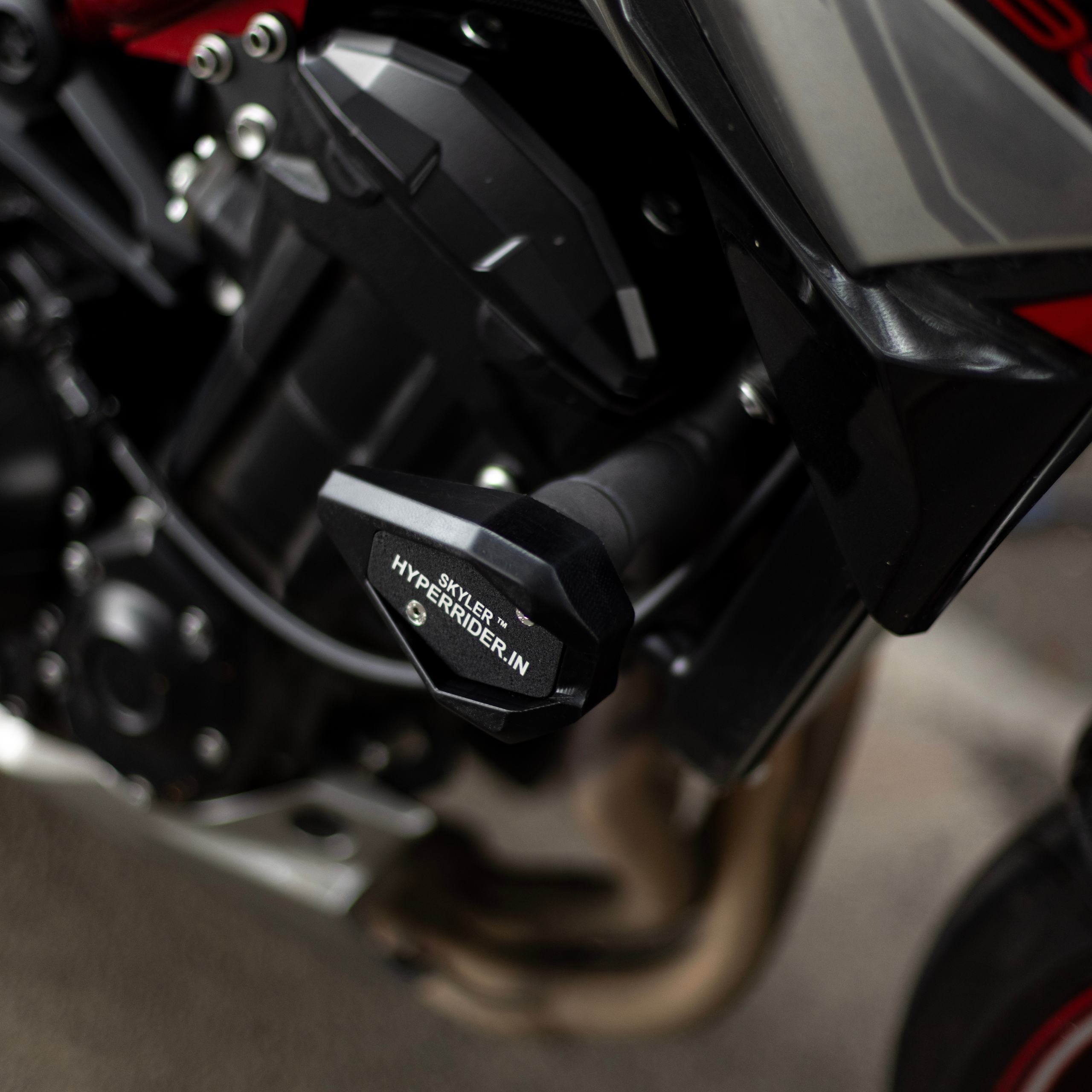 Hyperrider Premium Frame Slider for Kawasaki Z900 | Black Polyamide | Precision-Fit Crash Protection
