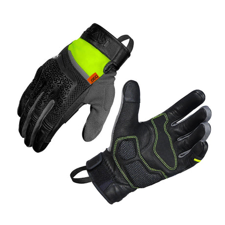 KORDA Adventure motorcycle riding gloves with D3O protection and SuperFabric palm slider