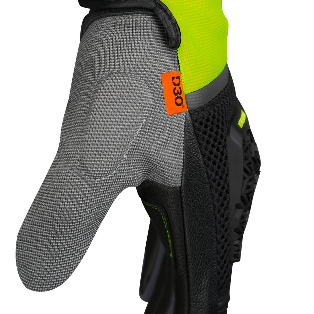 KORDA Adventure motorcycle riding gloves with D3O protection and SuperFabric palm slider