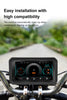 LBC Moto M3 Elite 6.25 inch motorcycle navigation system with Apple CarPlay Android Auto dual camera DVR TPMS GPS magnetic mount waterproof