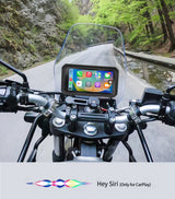 LBC Moto M3 Elite 6.25 inch motorcycle navigation system with Apple CarPlay Android Auto dual camera DVR TPMS GPS magnetic mount waterproof