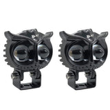 LIU HJG New Model Owl Fog Light For Bike/Car/Thar/Jeep ( Cool White, 40W each * 2 = 80W Total ) - Pack of 2
