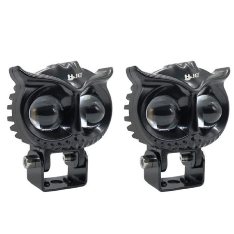 LIU HJG New Model Owl Fog Light For Bike/Car/Thar/Jeep ( Cool White, 40W each * 2 = 80W Total ) - Pack of 2