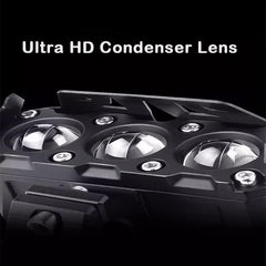 HJG Original 90W Mega Drive 3 Lens Dual Color White/Yellow LED Foglights (Set of 2)