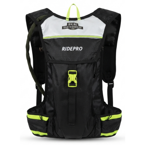 BBG RidePro motorcycle riding backpack with optional 3L hydration bladder
