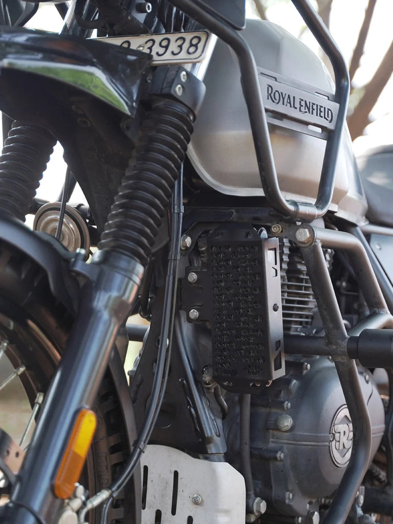 Legundary Custom Himalayan Radiator Grill Black Mild Steel Radiator Guard Royal Enfield Himalayan