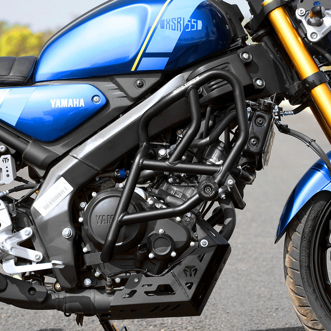 Moto Torque Black Crash Guard with Nylon Sliders for Yamaha XSR 155