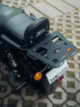 Legendary Custom Meteor carrier plate black mild steel top box mounting plate for Royal Enfield Meteor 350
