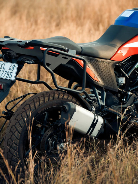 Legundary Custom KTM Adventure 390 Casus saddle stay black mild steel pannier support luggage holder