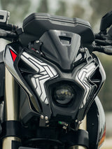 Legundary Custom Venator Headlight Grill for Bajaj Pulsar NS400Z Black Mild Steel Headlight Protector Guard