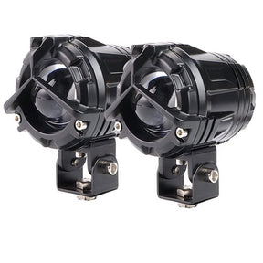 LIU HJG Mercedes Y Lens Dual Colour LED Fog Lights 90W for Motorcycles Cars and Jeeps