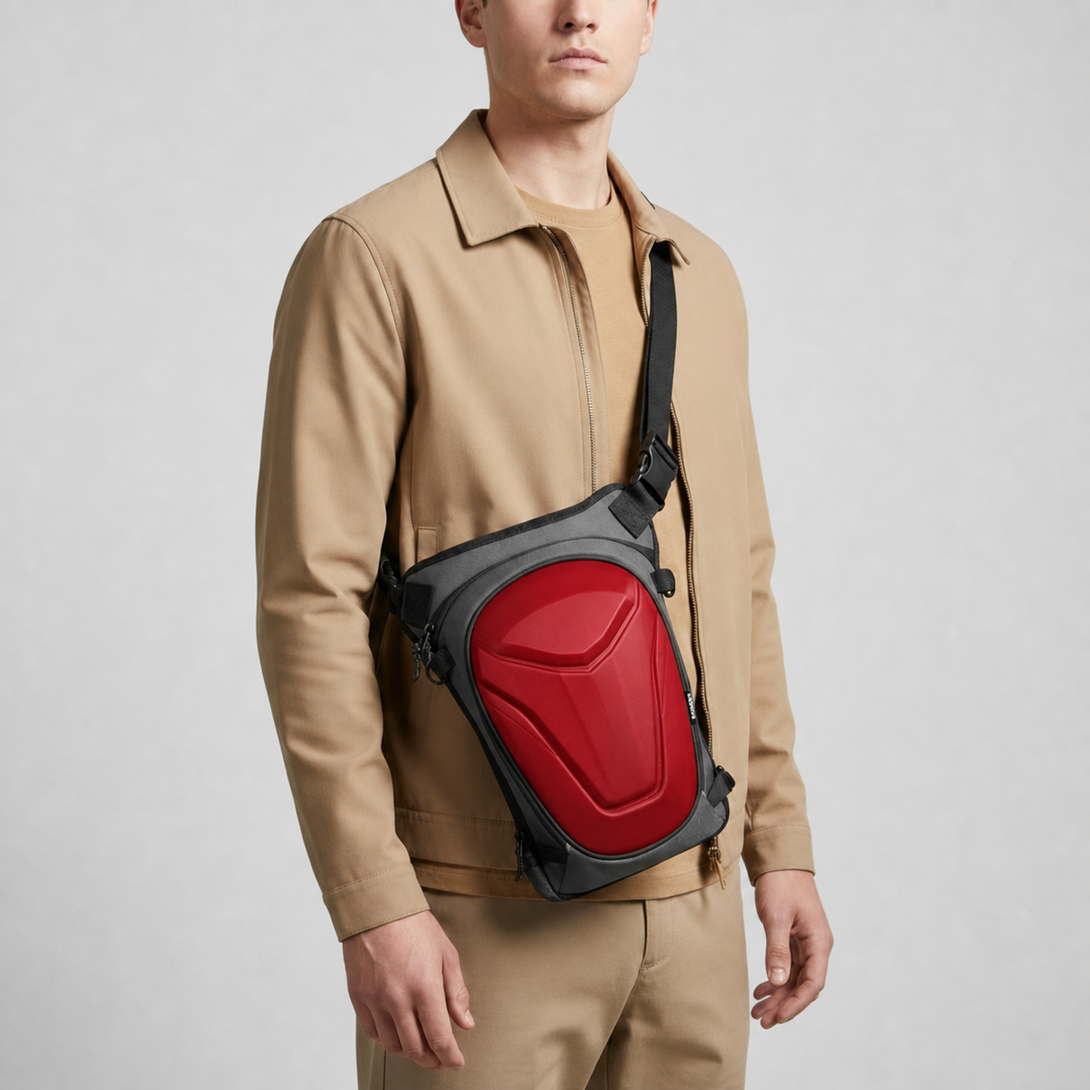 Vantora ARC Thigh Bag 5L | Hard-Shell Water-Resistant Motorcycle Leg Bag
