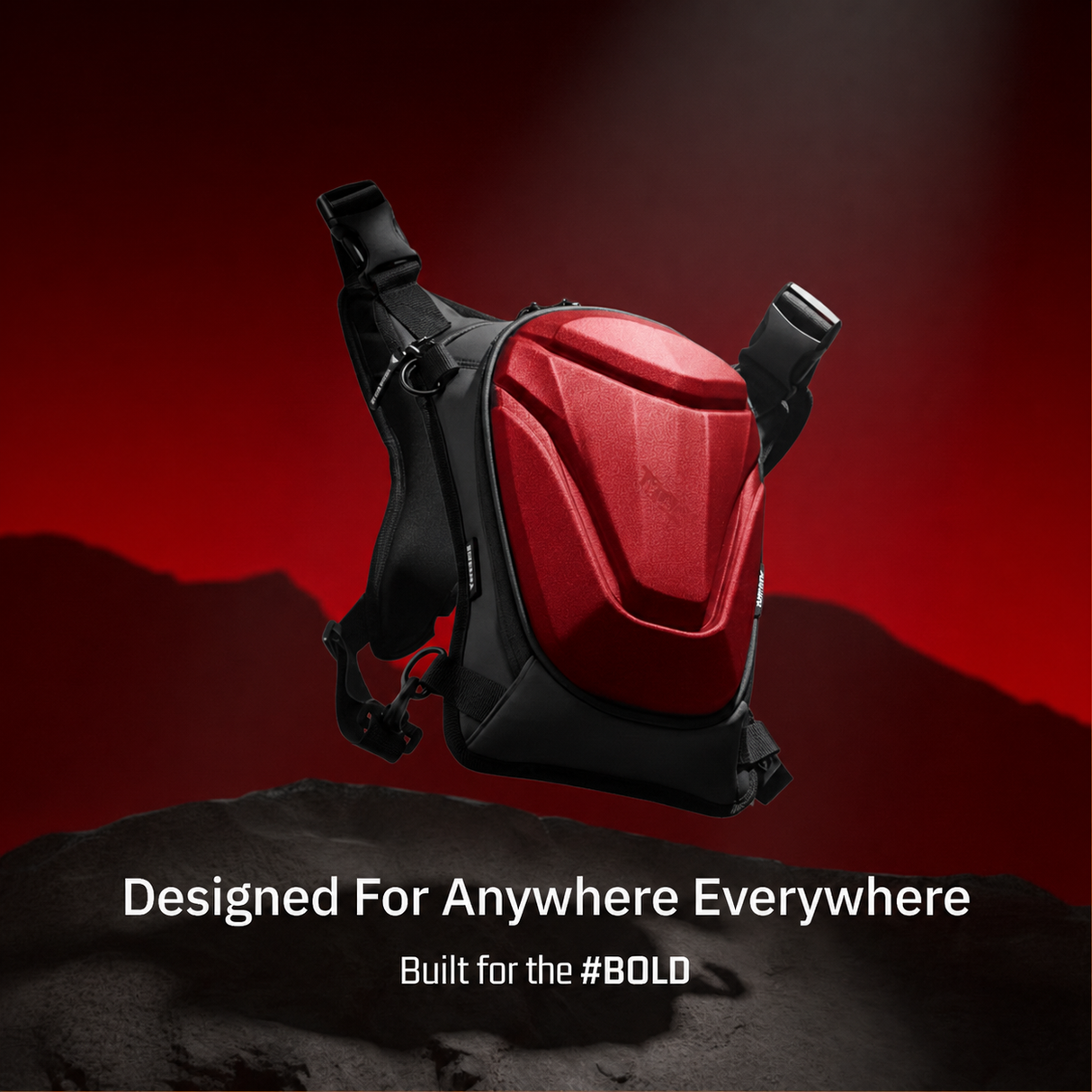 Vantora ARC Thigh Bag 5L | Hard-Shell Water-Resistant Motorcycle Leg Bag
