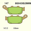 RCB S2 copper ceramic rear brake pads 01DP044Z for Honda CBR250RR