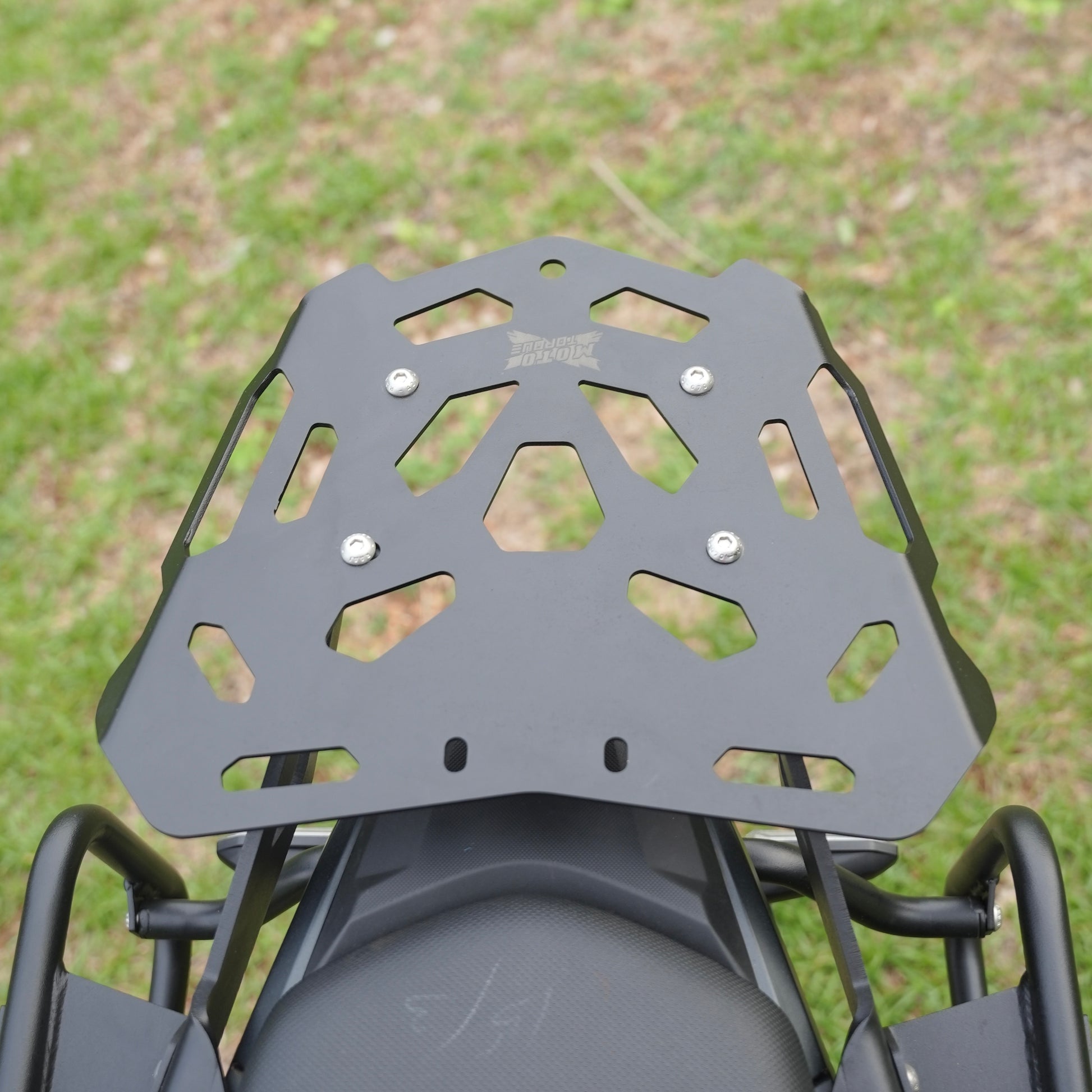 Moto Torque heavy duty back carrier for Honda NX500 luggage and top box mounting accessory