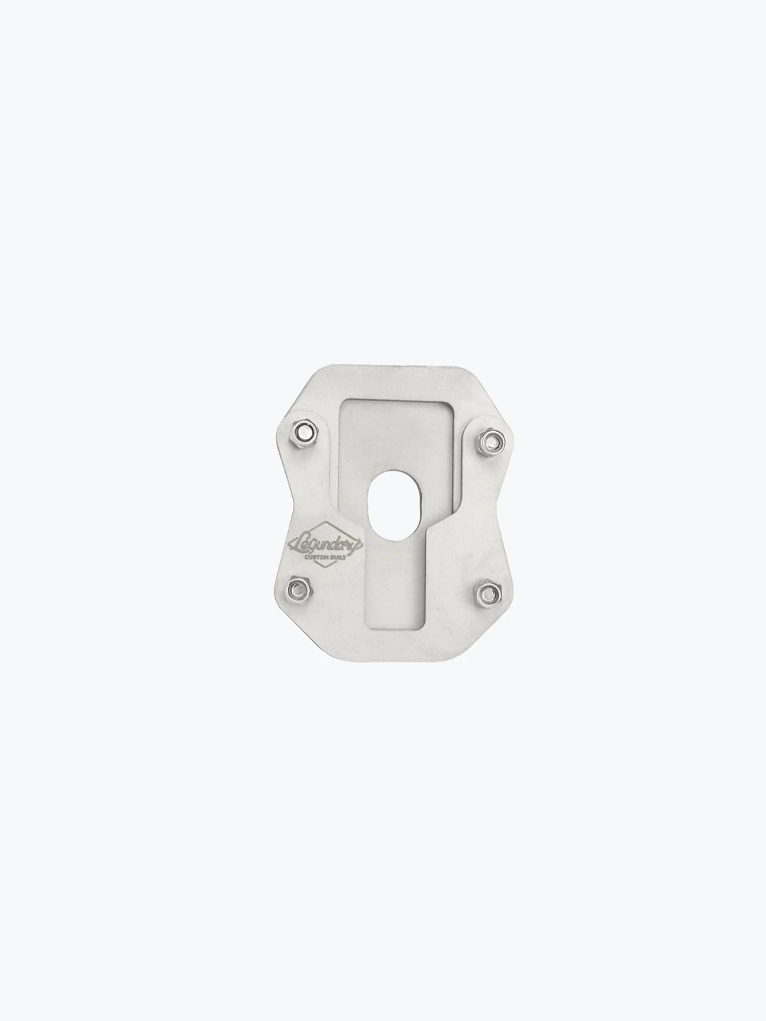Legundary Custom Brogue Side Stand Base for Suzuki V-Strom 800DE Stainless Steel Brushed Finish Stand Enlarger Plate