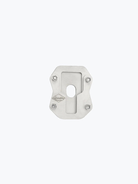Legundary Custom Brogue Side Stand Base for Suzuki V-Strom 800DE Stainless Steel Brushed Finish Stand Enlarger Plate