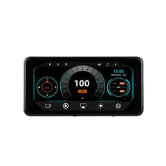 Sash Gears S8 Smart Riding Display with 6.25 inch touchscreen, wireless Apple CarPlay, Android Auto, dual 1080P cameras, GPS speed display and TPMS