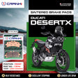 CRANK1 CB744 Sintered Front Brake Pads for Ducati DesertX 2022 2023 2024 Onwards Adventure Motorcycle