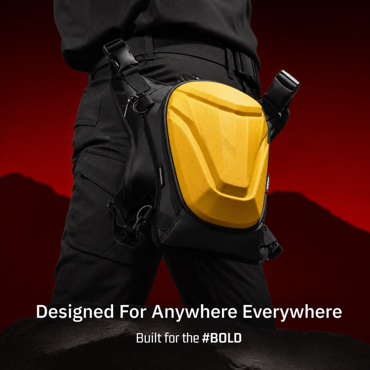 Vantora ARC Thigh Bag 5L | Hard-Shell Water-Resistant Motorcycle Leg Bag