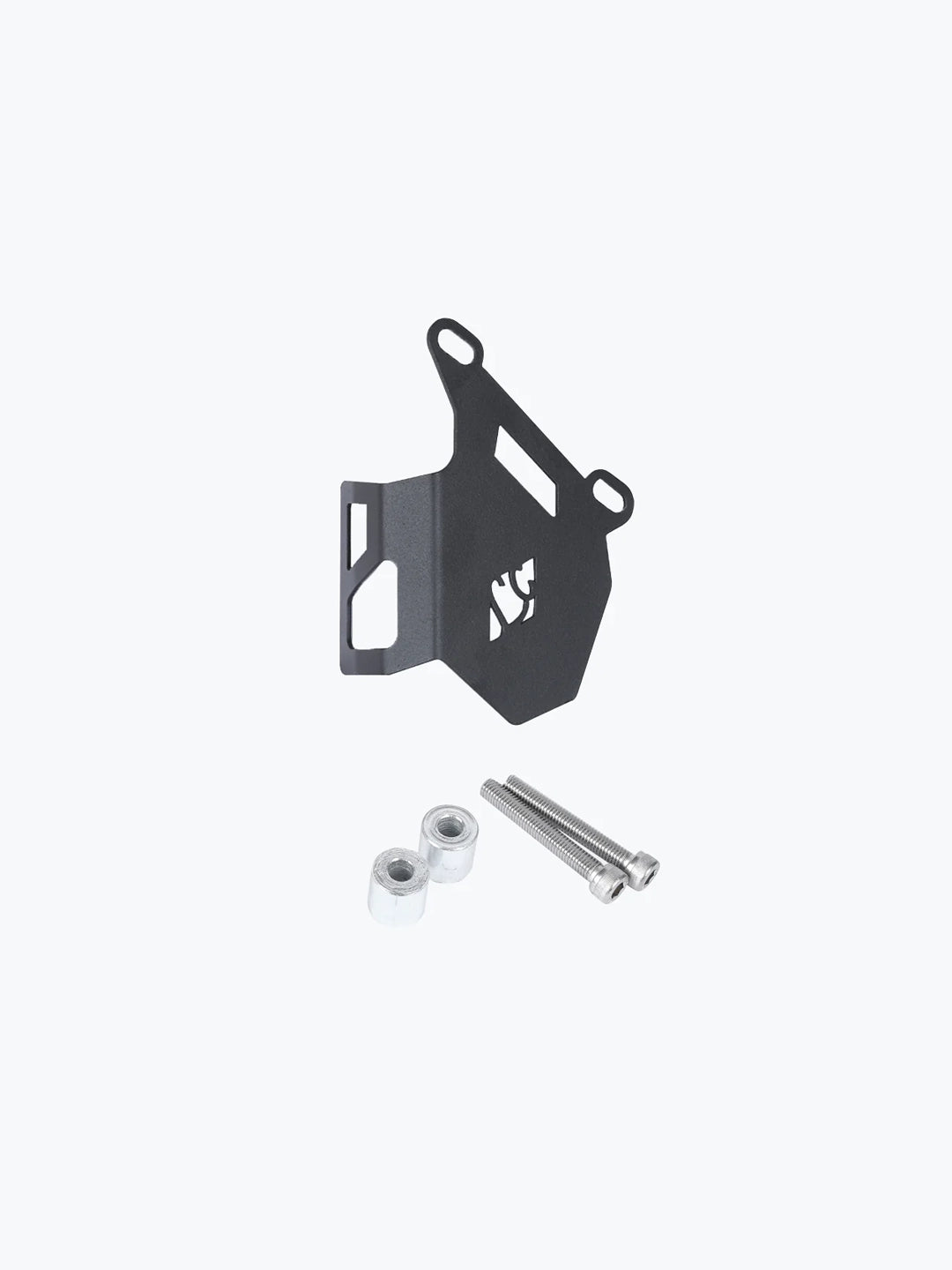Legundary Custom Hness Raider front disc caliper guard mild steel black brake protector Honda CB350