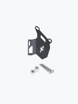 Legundary Custom Hness Raider front disc caliper guard mild steel black brake protector Honda CB350