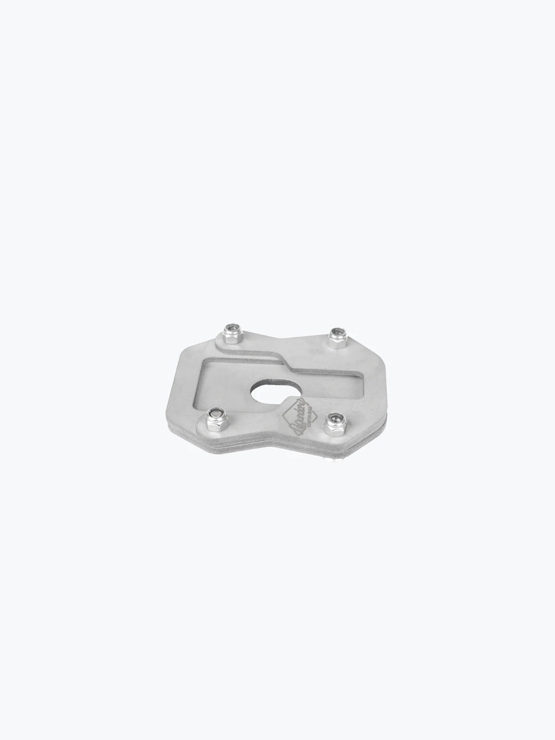 Legundary Custom Brogue Side Stand Base for Suzuki V-Strom 800DE Stainless Steel Brushed Finish Stand Enlarger Plate