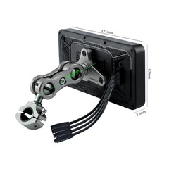 Sash Gears S8 Smart Riding Display with 6.25 inch touchscreen, wireless Apple CarPlay, Android Auto, dual 1080P cameras, GPS speed display and TPMS