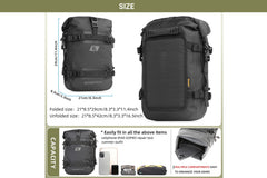 MOTO VANGUARD 6L Motorcycle Crash Bar Bag for Touring and Adventure Riding