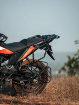 Legundary Custom KTM Adventure 390 Casus saddle stay black mild steel pannier support luggage holder