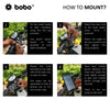 BOBO BM3 aluminium bike phone holder motorcycle mobile mount universal handlebar smartphone holder