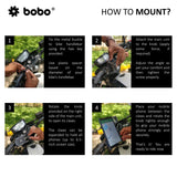 BOBO BM3 aluminium bike phone holder motorcycle mobile mount universal handlebar smartphone holder