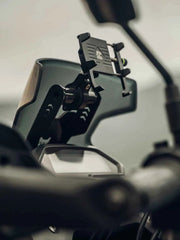 Legundary Custom CB200X NX200 ploigos gps mount mild steel black mobile holder bracket