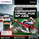 CRANK1 CB744 Sintered Front Brake Pads for Honda CBR1000RR ABS Fireblade SP 2014-2016 2 Sets