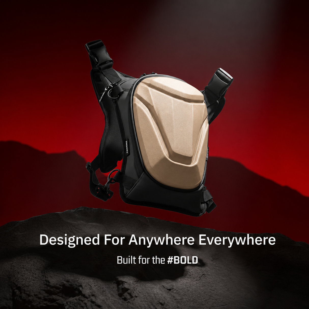 Vantora ARC Thigh Bag 5L | Hard-Shell Water-Resistant Motorcycle Leg Bag