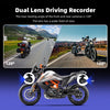 Sash Gears S8 Smart Riding Display with 6.25 inch touchscreen, wireless Apple CarPlay, Android Auto, dual 1080P cameras, GPS speed display and TPMS