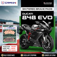 CRANK1 CB744 Sintered Front Brake Pads for Ducati 848 EVO 2011-2013 2 Sets