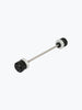Legundary Custom KTM 390 Enduro R Rotex Front Wheel Slider black silver CNC aluminium fork axle protector